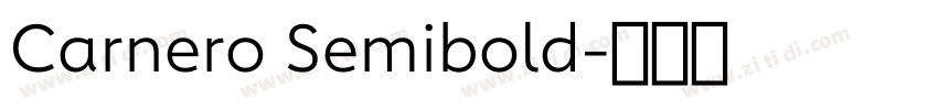Carnero Semibold字体转换